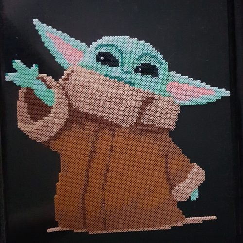 Mary G, from the Mandalorian, hamma beads.